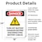 Signmission Turn Off Battery Charger, 18 in W x Rectangle, Plastic OS-2PACK-DS-P-1824-V-1593 - alternate 4